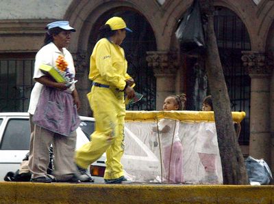 10 de mayo en un crucero citadino