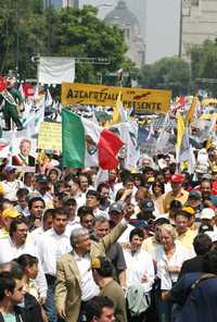 Rumbo a la Plaza de la Constitución