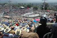 El cerro del Fortín ayer, durante la celebración de la Guelaguetza oficial