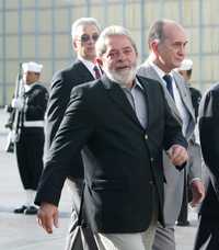 Llegada al país de Luiz Inacio Lula da Silva