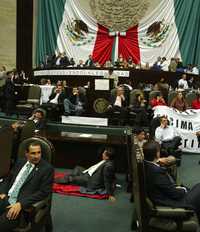 Escena en el salón de plenos de la Cámara de Diputados, el 28 de noviembre de 2006