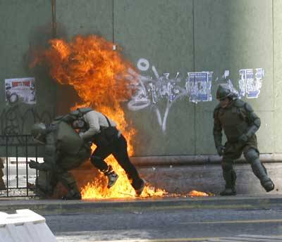 PARO Y REPRESIÓN EN CHILE