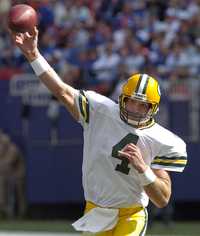 Brett Favre fue fundamental para que Green Gay derrotara 35-13 a Gigantes de Nueva York