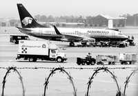 Avión de Aeroméxico en el Aeropuerto Internacional de la ciudad de México