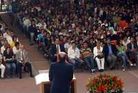 José Morales Orozco, rector de la Universidad Iberoamericana, durante el comienzo del ciclo escolar, en agosto pasado