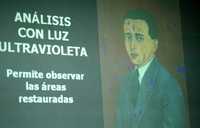 Retrato de Alejandro Gómez Arias, ayer, durante la conferencia de prensa que se efectuó para infomar sobre el estudio practicado a la obra atribuida a Kahlo