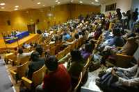 Asamblea en la ENAH, el pasado 16 de enero