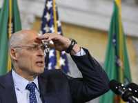 Ayer en Washington, el secretario del Tesoro estadunidense, Henry Paulson, respondió las preguntas que se le hicieron durante la presentación del nuevo plan regulatorio de los mercados financieros