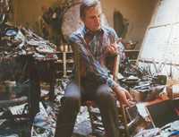 Francis Bacon en su estudio