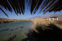 Vista del balneario de Cuatrociénegas, Coahbuila. Según estudiantes del estado reunidos en un foro organizado por el Congreso local, empresas productoras de leche sobreexplotan los acuíferos de la región