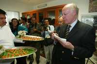 El rector de la UNAM, durante la inauguración de la sala de prensa Henrique González Casanova