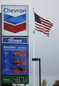 Precios en una gasolinera en Cle Elum, Washington