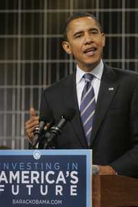 Barack Obama habla en Las Vegas Springs Preserve, Nevada