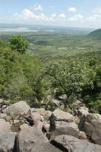 Vista de una parte del ejido Don Juan Xido-Cabras, donde la empresa Cordell Funding Mexicana pretende construir un hotel de cinco estrellas y un campo de golf