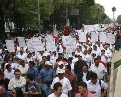 Repudio a la política económica, social y energética