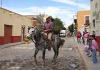 Andrés Manuel López Obrador en el contexto de su gira por Mezquitic, Jalisco