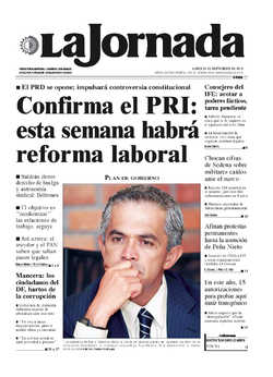 Portada de 2012/09/24. Seleccione para ir a esta edición.